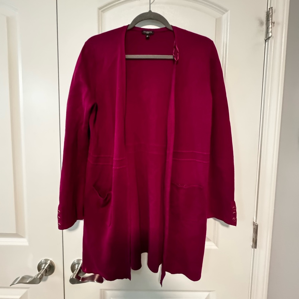 Talbot’s Elegant Fuchsia Women's Cardigan Medium